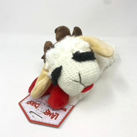 Multipet Lamb Chop with Antlers Dog Interactive Plush Toy 10.5" Holiday - Picture 3 of 6